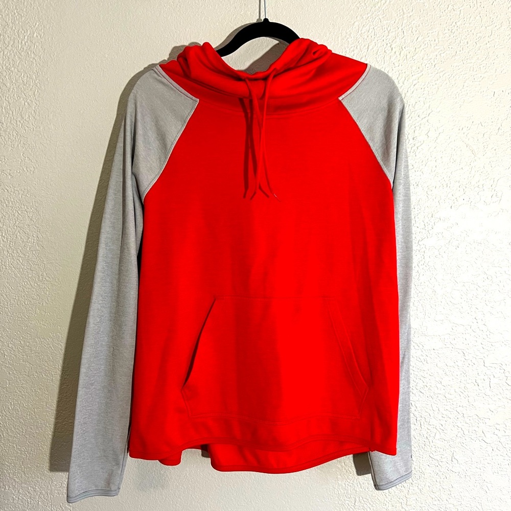 Champion Hoodie Red and Grey Women’s Lg